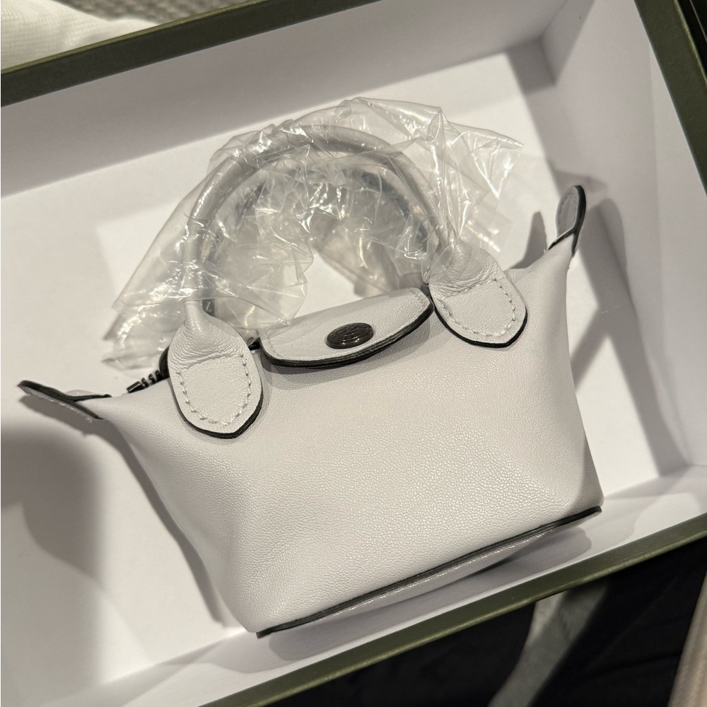 NEW Longchamp Le Pliage Cuir Nano Crossbody Bag